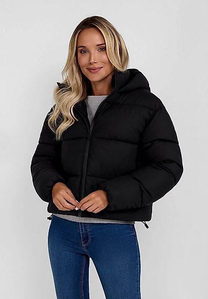 Respect Winterjacke Kurze Steppjacke mit Kapuze, hohem Kragen, wasserabweis günstig online kaufen