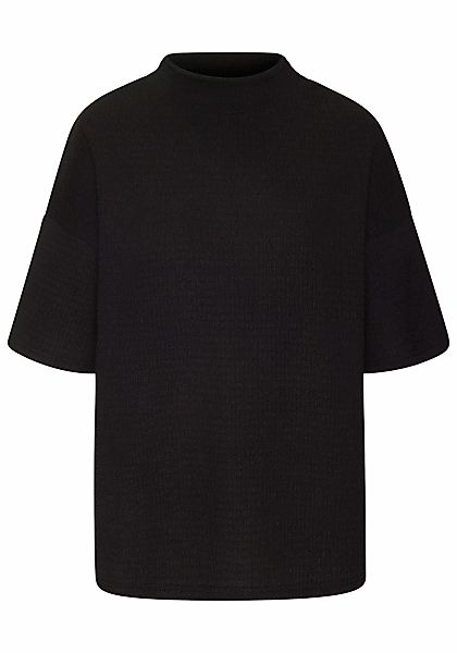 LASCANA Kurzarmshirt "mit Stehkragen", aus bügelfreier Crêpe-Qualität günstig online kaufen