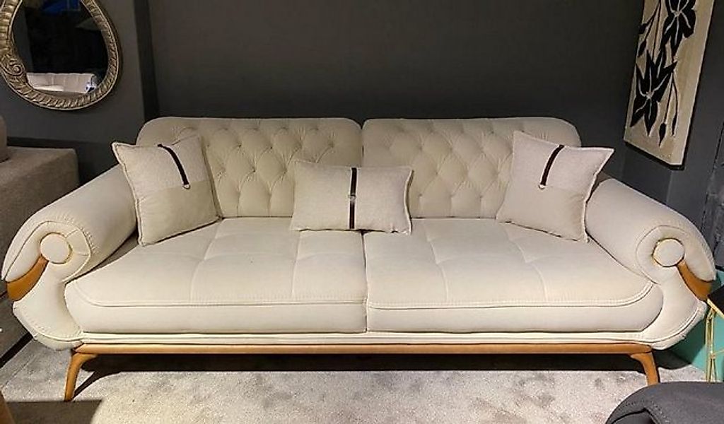 Casa Padrino Chesterfield-Sofa Casa Padrino Luxus Chesterfield Wohnzimmer S günstig online kaufen