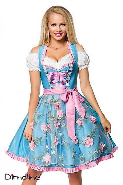 Dirndline Dirndl Wasn Tracht Dirndl Kleid Oktoberfest Wiesn Outfit Blau Pin günstig online kaufen