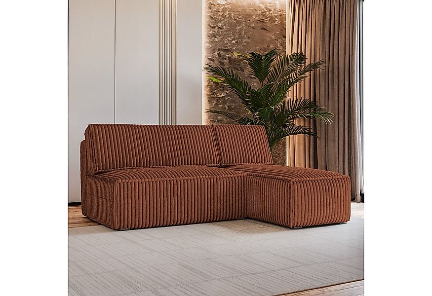 Masseno Ecksofa BRISO mit Schlaffunktion L-Form, Sofa mit Bettkasten günstig online kaufen