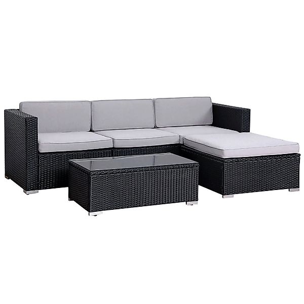 SVITA Gartenlounge-Set CALIFORNIA + Abdeckhaube, Gartenlounge, Sitzgarnitur günstig online kaufen