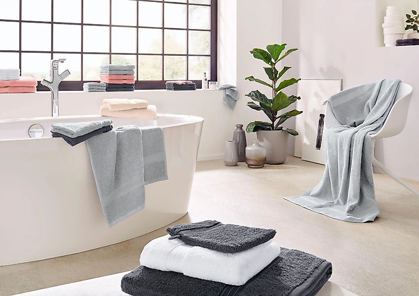 Dyckhoff Handtuch Set »Siena«, Set, 8 tlg., Walkfrottier, in tollen Unifarb günstig online kaufen