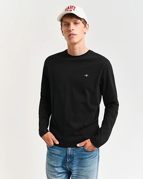 Gant Langarmshirt "REG SHIELD LS T-SHIRT", mit Logostickerei auf der Brust günstig online kaufen