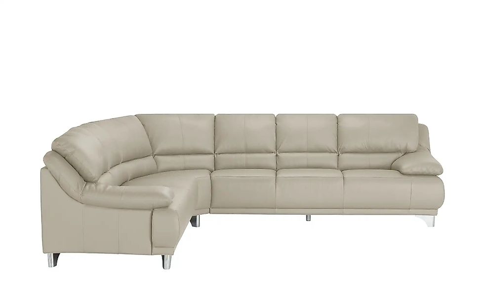 divanotti Ecksofa aus Echtleder Maranello ¦ grau ¦ Maße (cm): B: 295 H: 87 günstig online kaufen