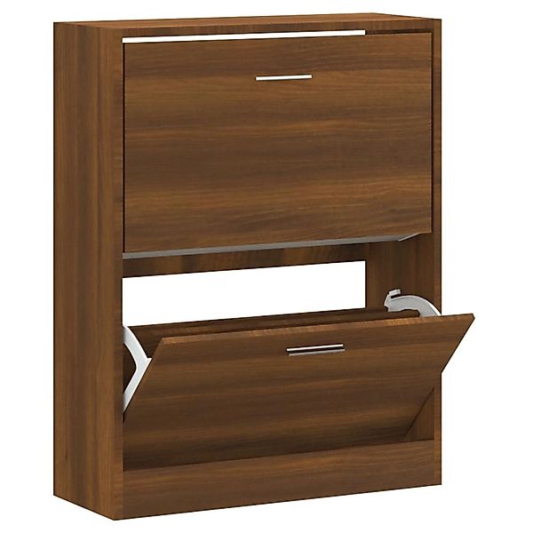 vidaXL Schuhschrank Braun Eichen-Optik 63x24x81 cm Holzwerkstoff 342563 günstig online kaufen