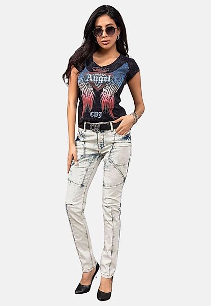 Cipo & Baxx Slim-fit-Jeans "Jeans", mit extravagantem Nahtdesign, WD382 günstig online kaufen