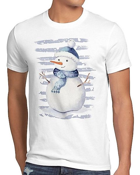 style3 T-Shirt Schneemann winter urlaub weihnachten günstig online kaufen