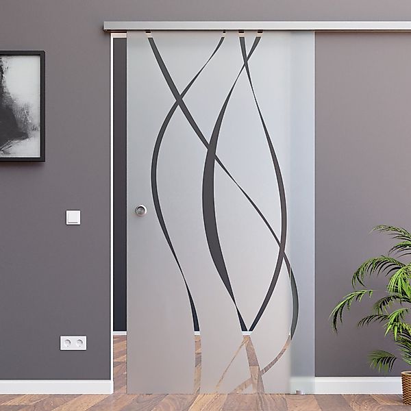 AMOD Glasschiebetür M6 (SlimLine, Komplett Set), günstig online kaufen