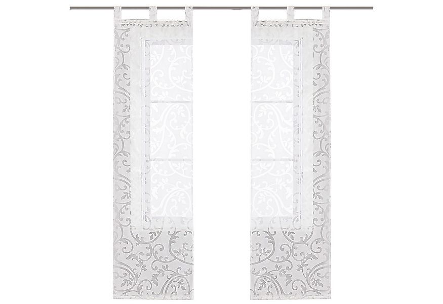 Joyswahl Schiebegardine Kerzen-Palmlilie (2 St), Schlaufen, halbtransparent günstig online kaufen