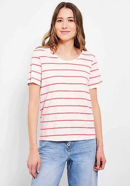 Cecil T-Shirt, mit Rollkante am Ausschnitt günstig online kaufen