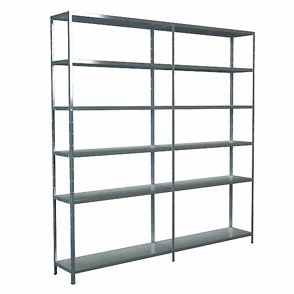 Schulte Steck-Grund-/Anbauregal 230 cm x 220 cm x 35 cm Verzinkt günstig online kaufen