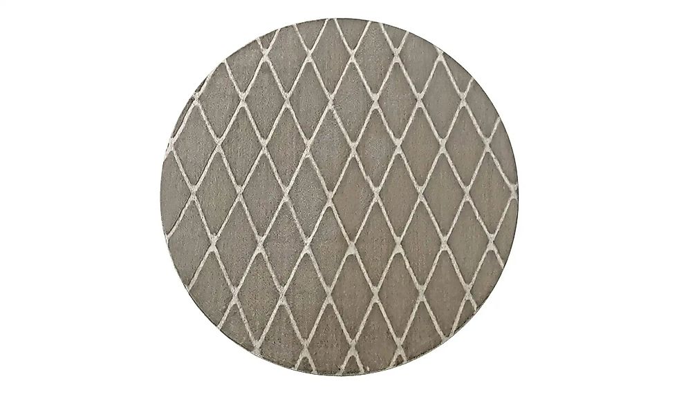 como Kurzflorteppich  Cross Soft ¦ braun ¦ Synthetische Fasern Ø: 160 Teppi günstig online kaufen