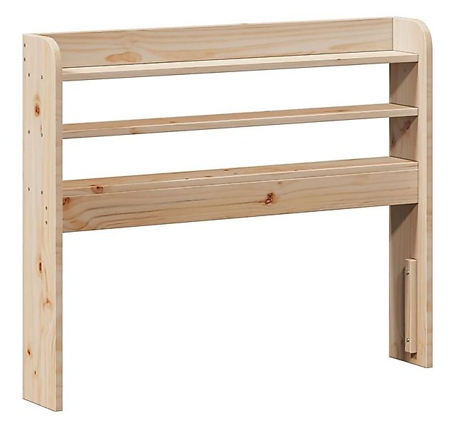 vidaXL Bett Kopfteil mit Ablagen 75 cm Massivholz Kiefer (1-tlg) günstig online kaufen