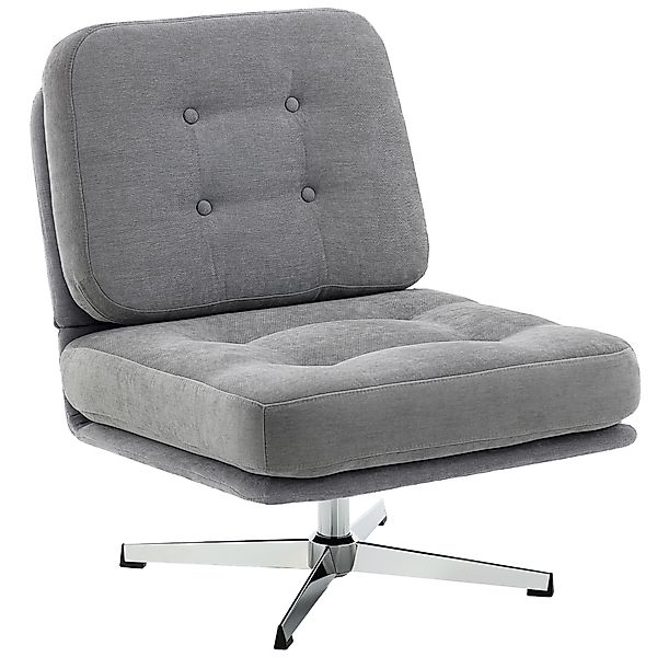 HOMCOM Sessel 360°Drehbarer Loungesessel mit Chenille-Optik, Breiter Sitzfl günstig online kaufen