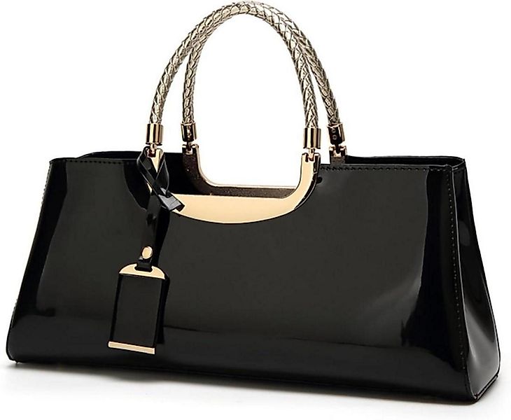 LuxusKollektion Handtasche Damen Handtasche PU-Lackleder Henkeltasche günstig online kaufen