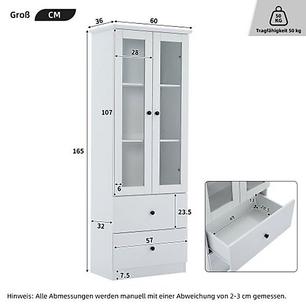 XDeer Vitrine LED-Vitrine mit USB-Anschluss, 16-Farben-Fernbedienung, Glasv günstig online kaufen