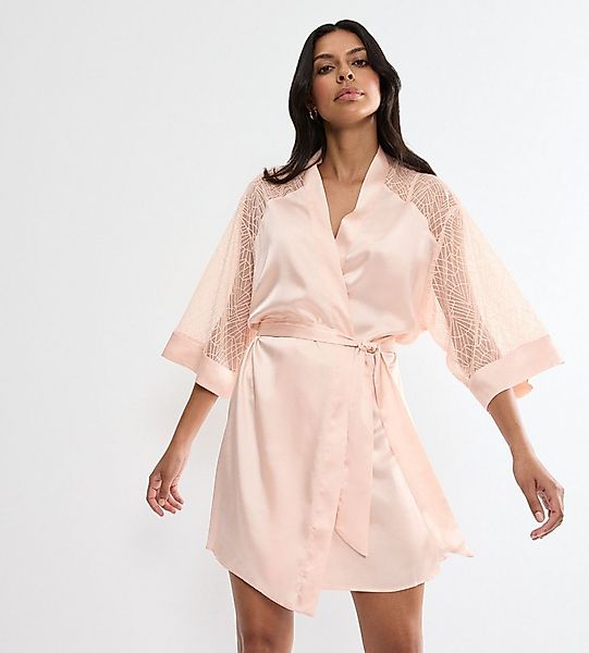 Triumph Morgenmantel A Weekend to Remember Robe, Kurzform, Satin, Schalkrag günstig online kaufen