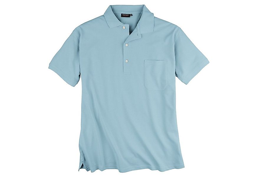 redfield Poloshirt Poloshirt Übergröße hellblau Piqué Redfield Ralph günstig online kaufen