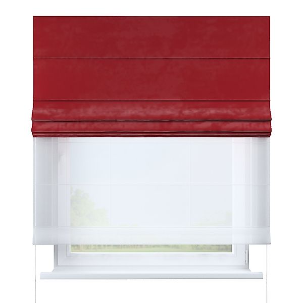 Dekoria Doppelraffrollo Duo, rot, 110 x 150 cm günstig online kaufen