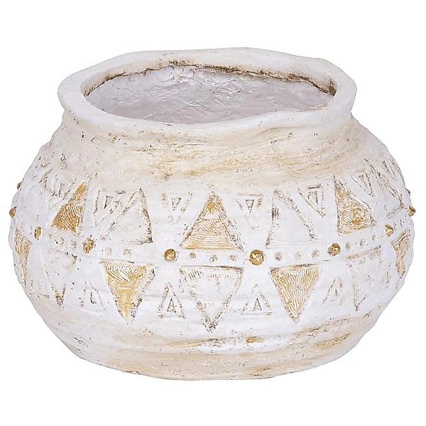PROREGAL Blütentopf mit Mosaik, Hellbraun, Keramik, 36x36x23cm günstig online kaufen