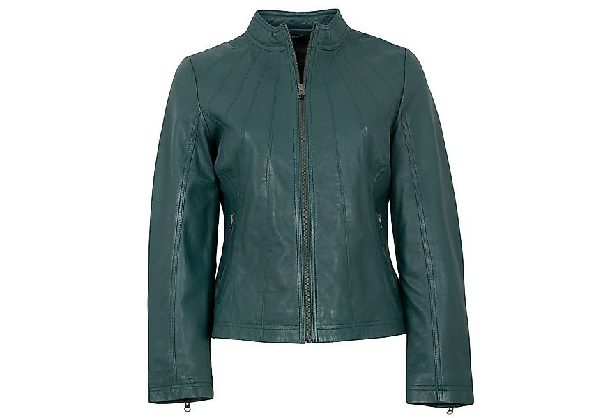 Morena Lederjacke L-3086 Morena - Damen Lederjacke Lammnappa petrol günstig online kaufen
