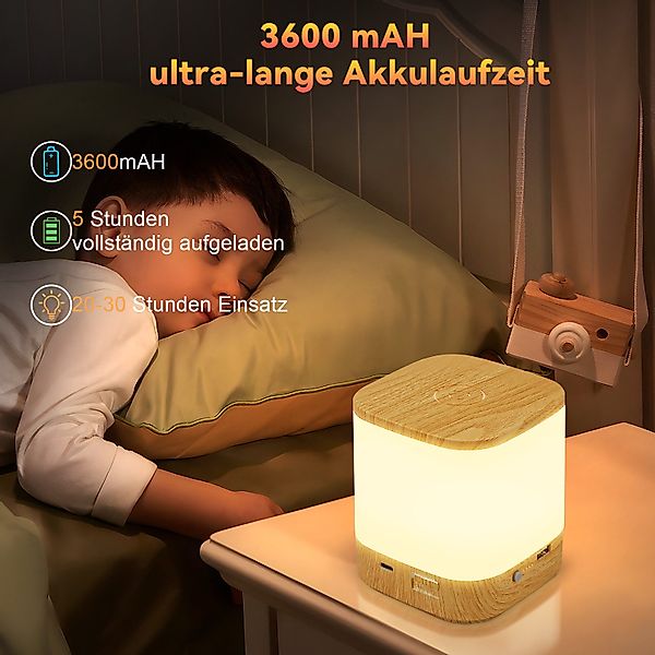 Nettlife LED Nachttischlampe 2ER Touch Dimmbar günstig online kaufen