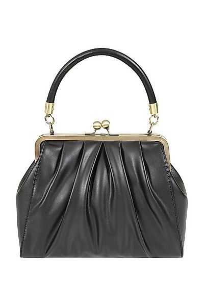 Banned Handtasche Scarlett Frame Schwarz, Rockabilly Vintage Henkeltasche günstig online kaufen