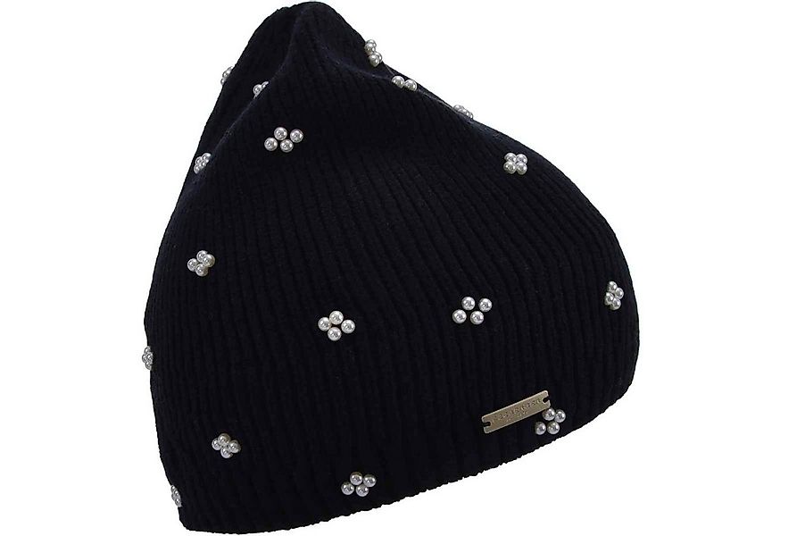 Seeberger Strickmütze Strick Mütze mit Perlen Schmuck 19865-0 günstig online kaufen