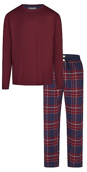 Phil & Co. Schlafanzug Herren Pyjama mit Flanell Hose (2 tlg) Baumwolle günstig online kaufen