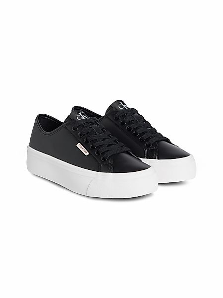 Calvin Klein Jeans VULC FLATFORM LTH Plateausneaker Schnürschuh, Halbschuh, günstig online kaufen