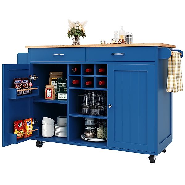 i@home Küchenwagen Moderne Kücheninsel(102×45×92cm), Küchenschrank, Multifu günstig online kaufen