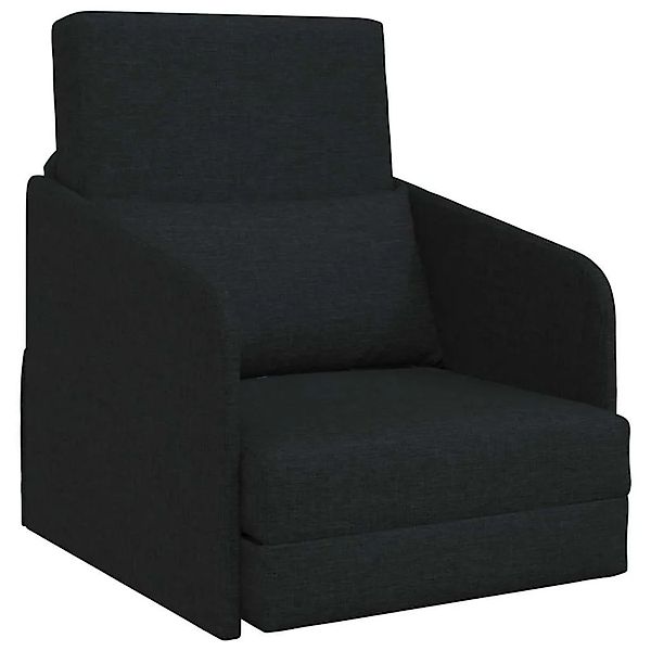 vidaXL Schlafsofa Schwarz 65 x 80 x 83 cm Stoff 4106639 günstig online kaufen