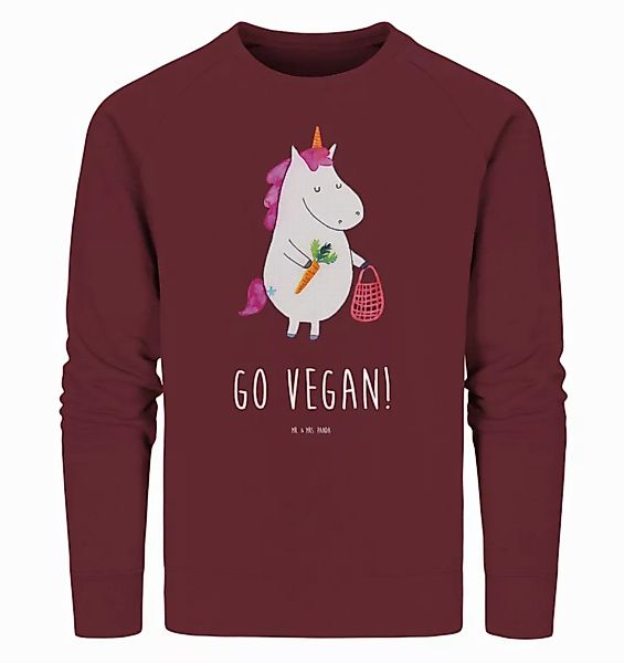 Mr. & Mrs. Panda Longpullover Einhorn Vegan Größe S - Burgundy - Geschenk, günstig online kaufen