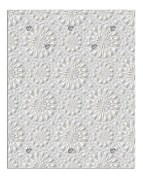 queence Wandgarderobe Garderobe aus Acrylglas Keramik Motiv Ornamente Flies günstig online kaufen