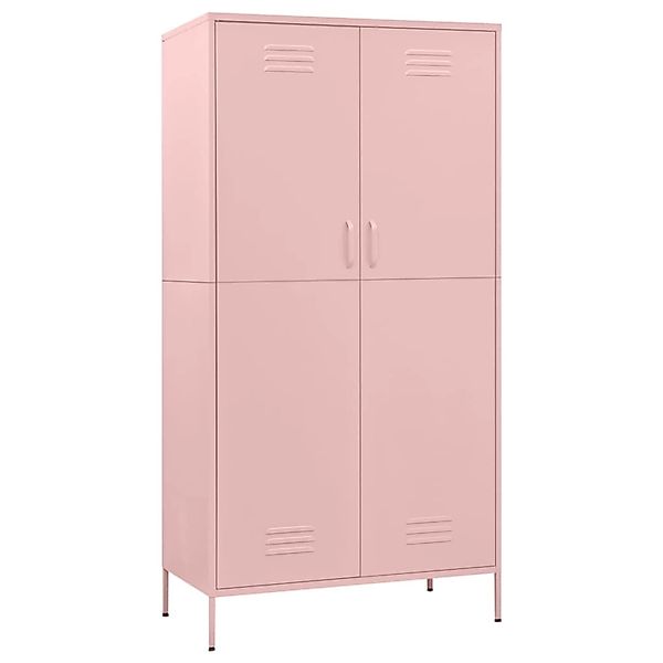 Kleiderschrank Rosa 90x50x180 Cm Stahl günstig online kaufen