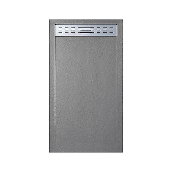 Frascio New Tecnology Duschwanne 70X135 cm mit Line Slim-SeitengitterGrau R günstig online kaufen