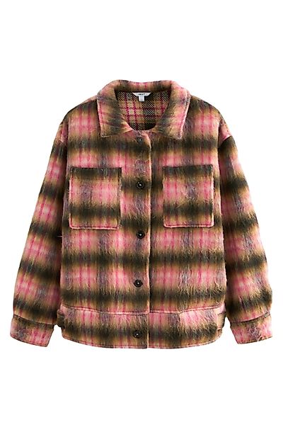 Next Fleecejacke Karierte, angeraute Hemdjacke aus günstig online kaufen