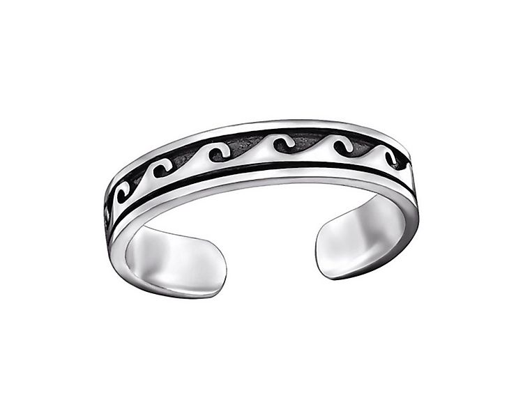 Order & Smile Schmuck Zehenring Zehenring Silber 925: Zehring „Welle“, gest günstig online kaufen