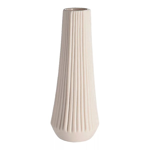 Vase Notches, D:6cm x H:15cm, weiß günstig online kaufen