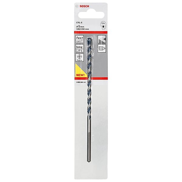Bosch Bohrer CYL-5 für Beton 5 mm x 100 mm x 150 mm günstig online kaufen