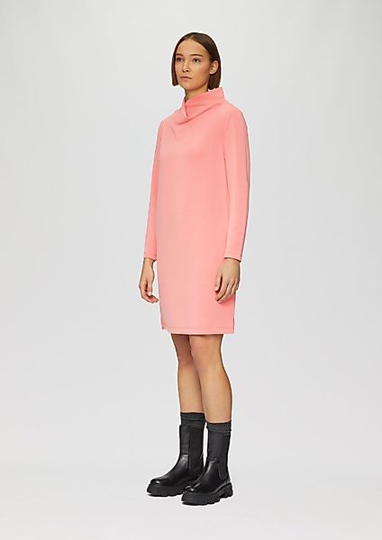 s.Oliver Minikleid Kleid Scuba-Kleid mit Wasserfallkragen günstig online kaufen