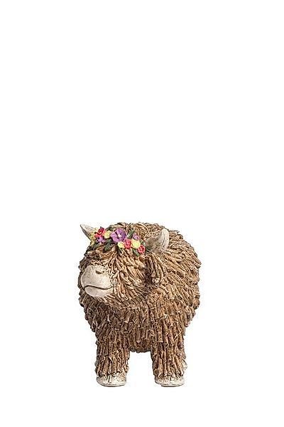 Next Dekofigur Hochlandrind Hamish mit Blumenkranz günstig online kaufen
