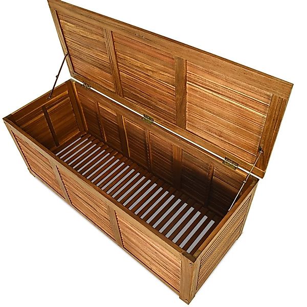 Costway Gartenbox Akazienholz 179 L Aufbewahrungsbox 120 x 45 x 45 cm günstig online kaufen