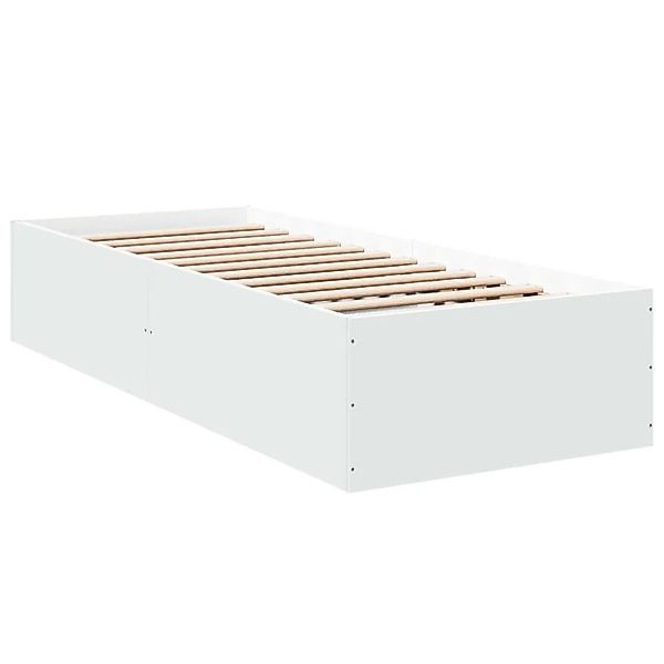 vidaXL Bettgestell Weiß 100x200 cm Holzwerkstoff 3281049 günstig online kaufen