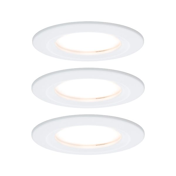 Paulmann "LED Einbauleuchte Nova Coin Basisset starr IP44 rund 78mm Coin 3x günstig online kaufen