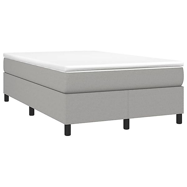 vidaXL Boxspringbett mit Matratze Hellgrau 120x190 cm Stoff 3269683 günstig online kaufen