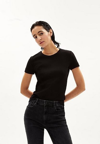 Armedangels T-Shirt KARDAA Damen Ripp-T-Shirt aus Bio-Baumwoll Mix (1-tlg) günstig online kaufen