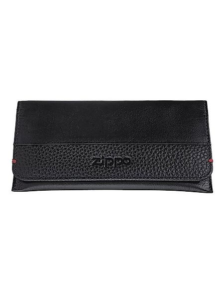 Zippo Kulturbeutel Tabakbeutel Nappaleder schwarz, Echtleder günstig online kaufen