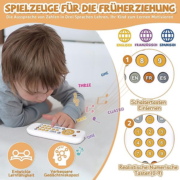CLTYQ Lernspielzeug Baby TV Fernbedienung Spielzeug, günstig online kaufen